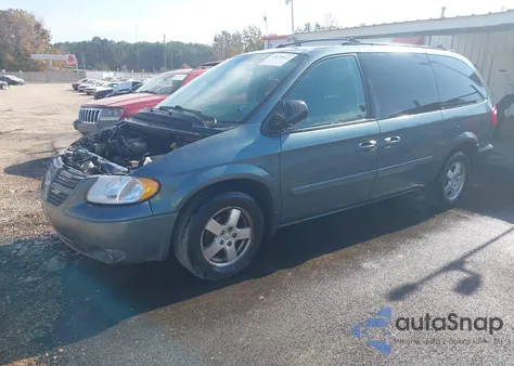 2005 Dodge Grand Caravan Sxt из США, поврежденный, VIN 2D4GP44L55R364341